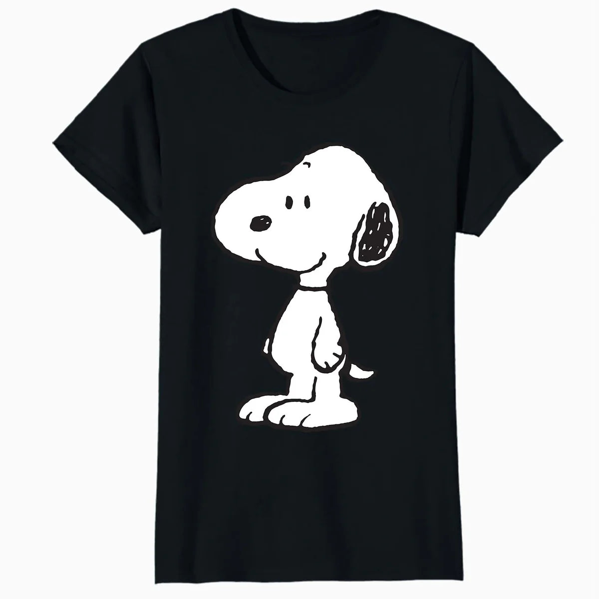 Peanuts Snoopy Old School Vintage Geek Chic Retro 80s 90s Official Women's SKINNY FIT T-Shirt
