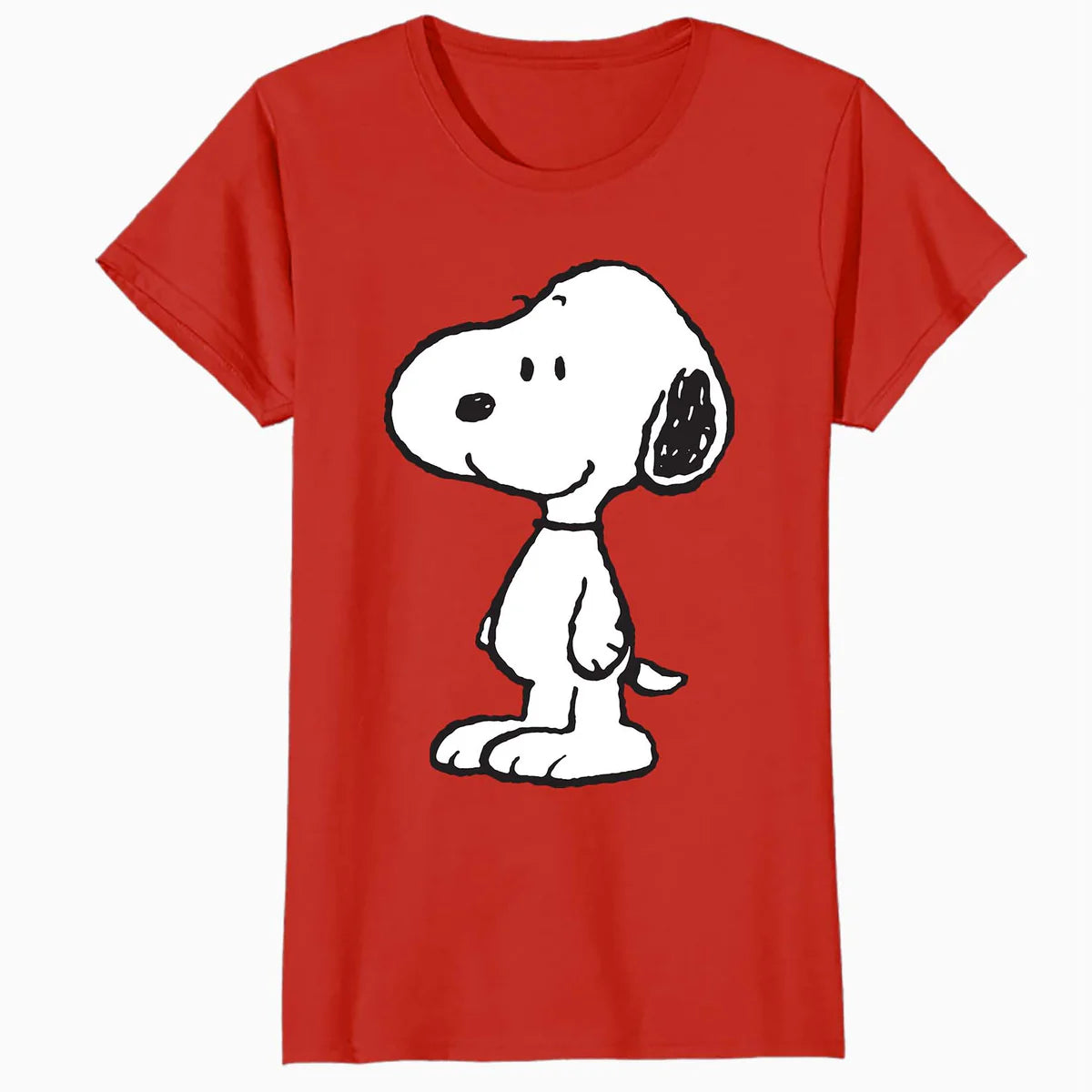 Peanuts Snoopy Old School Vintage Geek Chic Retro 80s 90s Official Women's SKINNY FIT T-Shirt