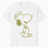 Peanuts Snoopy Punk Rock Bling Stencil Rebel Paws Urban Nerd Official Men's T-Shirt