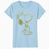 Peanuts Snoopy Punk Rock Bling Stencil Rebel Paws Urban Nerd Official Women's SKINNY FIT T-Shirt