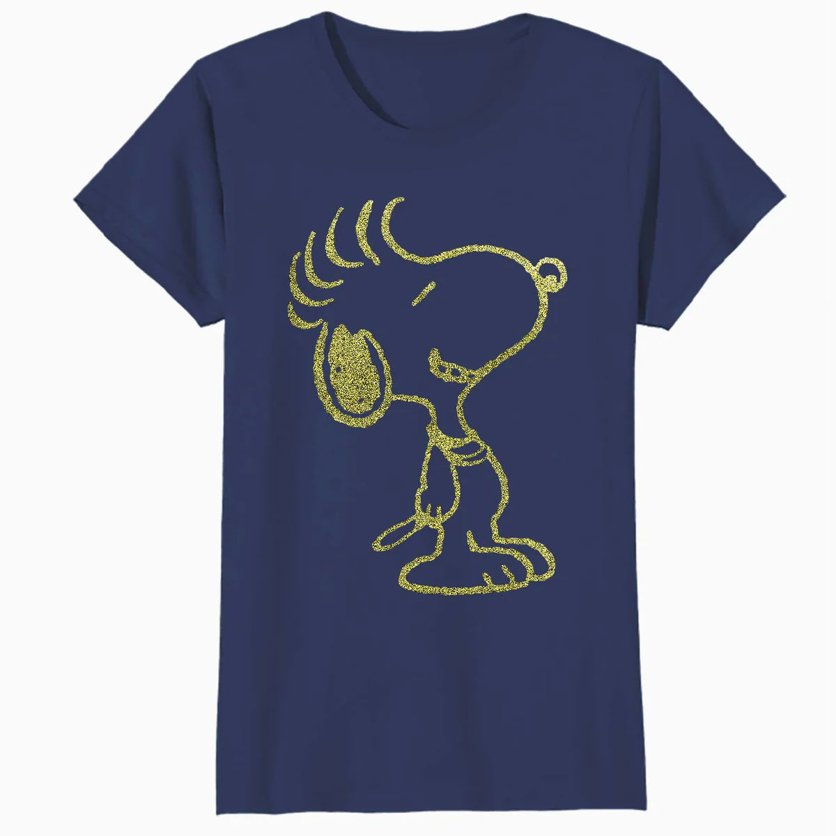 Peanuts Snoopy Punk Rock Bling Stencil Rebel Paws Urban Nerd Official Women's SKINNY FIT T-Shirt