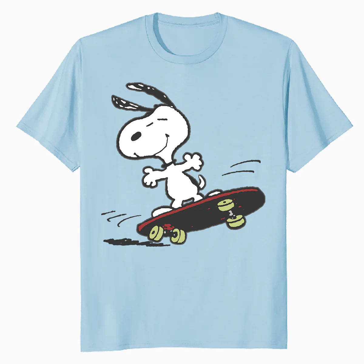 Peanuts Snoopy Skateboard Deck Epic Retro 90s Ironic Skater Official Men's T-Shirt
