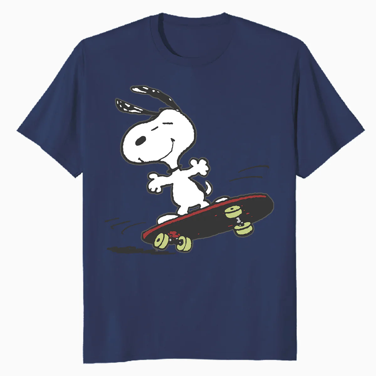 Peanuts Snoopy Skateboard Deck Epic Retro 90s Ironic Skater Official Men's T-Shirt
