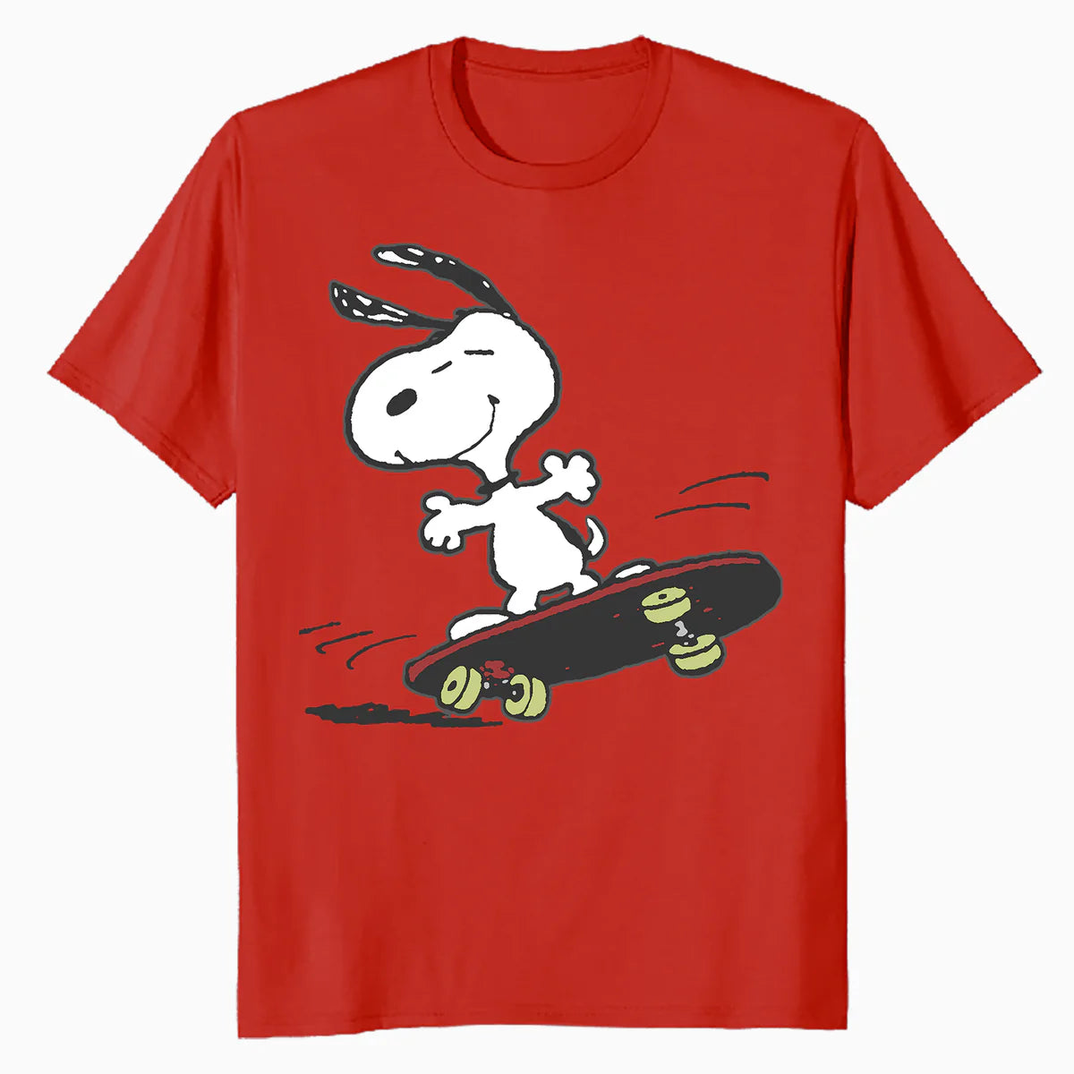Peanuts Snoopy Skateboard Deck Epic Retro 90s Ironic Skater Official Men's T-Shirt