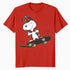 Peanuts Snoopy Skateboard Deck Epic Retro 90s Ironic Skater Official Men's T-Shirt