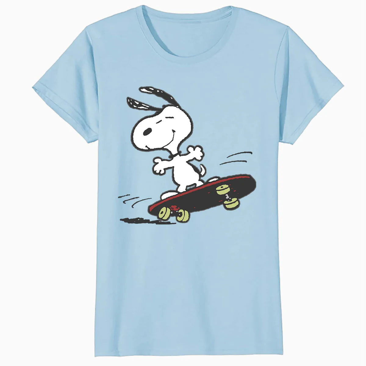 Peanuts Snoopy Skateboard Deck Epic Retro 90s Ironic Skater Official Women's SKINNY FIT T-Shirt