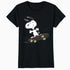 Peanuts Snoopy Skateboard Deck Epic Retro 90s Ironic Skater Official Women's SKINNY FIT T-Shirt
