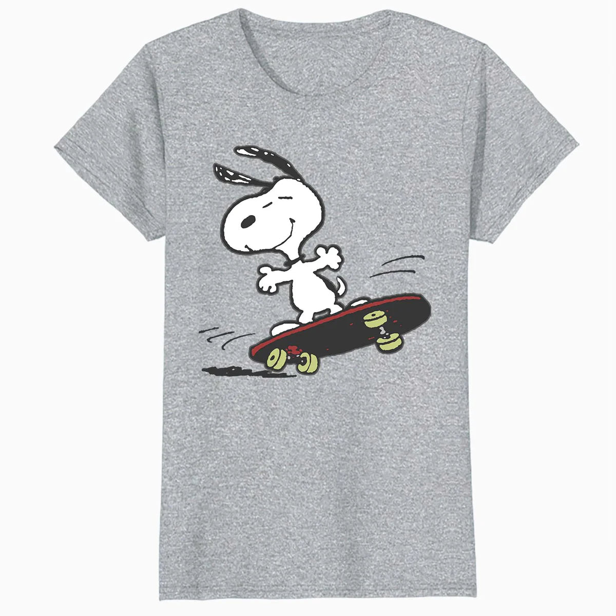 Peanuts Snoopy Skateboard Deck Epic Retro 90s Ironic Skater Official Women's SKINNY FIT T-Shirt