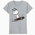 Peanuts Snoopy Skateboard Deck Epic Retro 90s Ironic Skater Official Women's SKINNY FIT T-Shirt