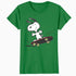 Peanuts Snoopy Skateboard Deck Epic Retro 90s Ironic Skater Official Women's SKINNY FIT T-Shirt