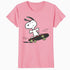 Peanuts Snoopy Skateboard Deck Epic Retro 90s Ironic Skater Official Women's SKINNY FIT T-Shirt