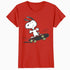Peanuts Snoopy Skateboard Deck Epic Retro 90s Ironic Skater Official Women's SKINNY FIT T-Shirt
