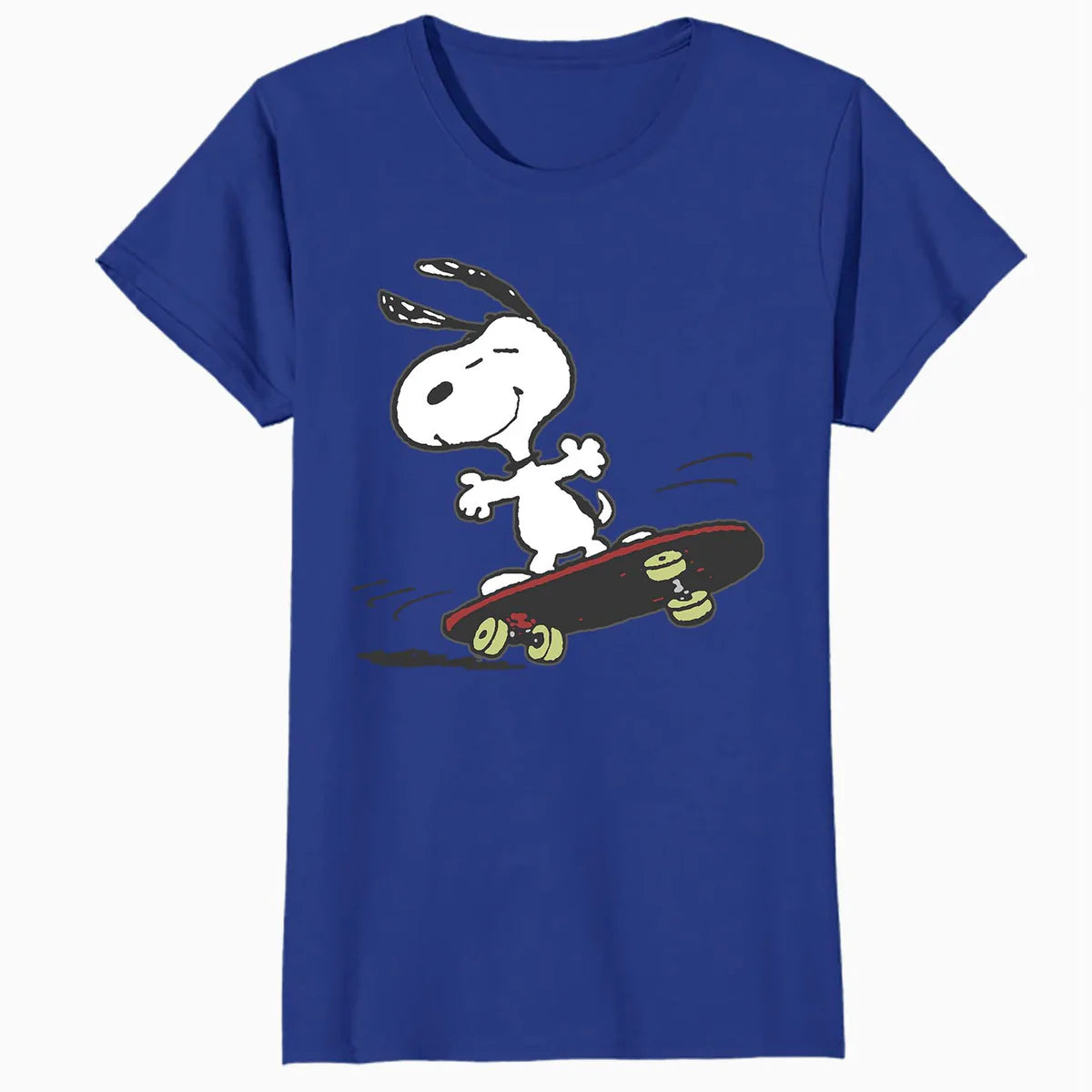 Peanuts Snoopy Skateboard Deck Epic Retro 90s Ironic Skater Official Women's SKINNY FIT T-Shirt