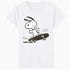Peanuts Snoopy Skateboard Deck Epic Retro 90s Ironic Skater Official Women's SKINNY FIT T-Shirt