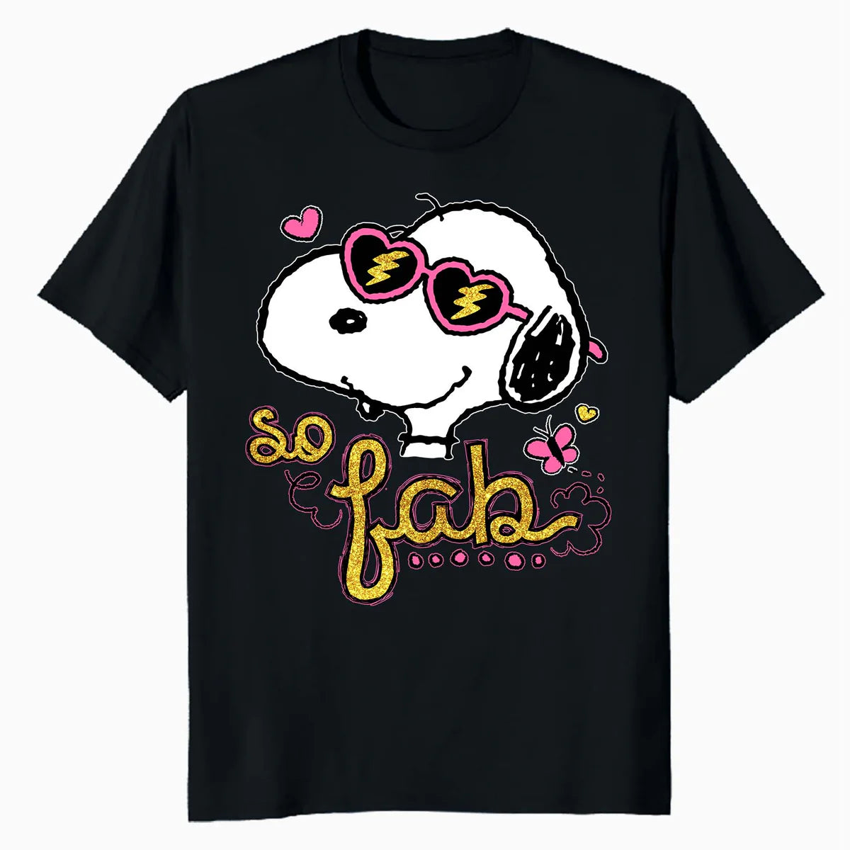 Peanuts Snoopy So Fab Heart Shades Vintage Classic Comic Official Men's T-Shirt