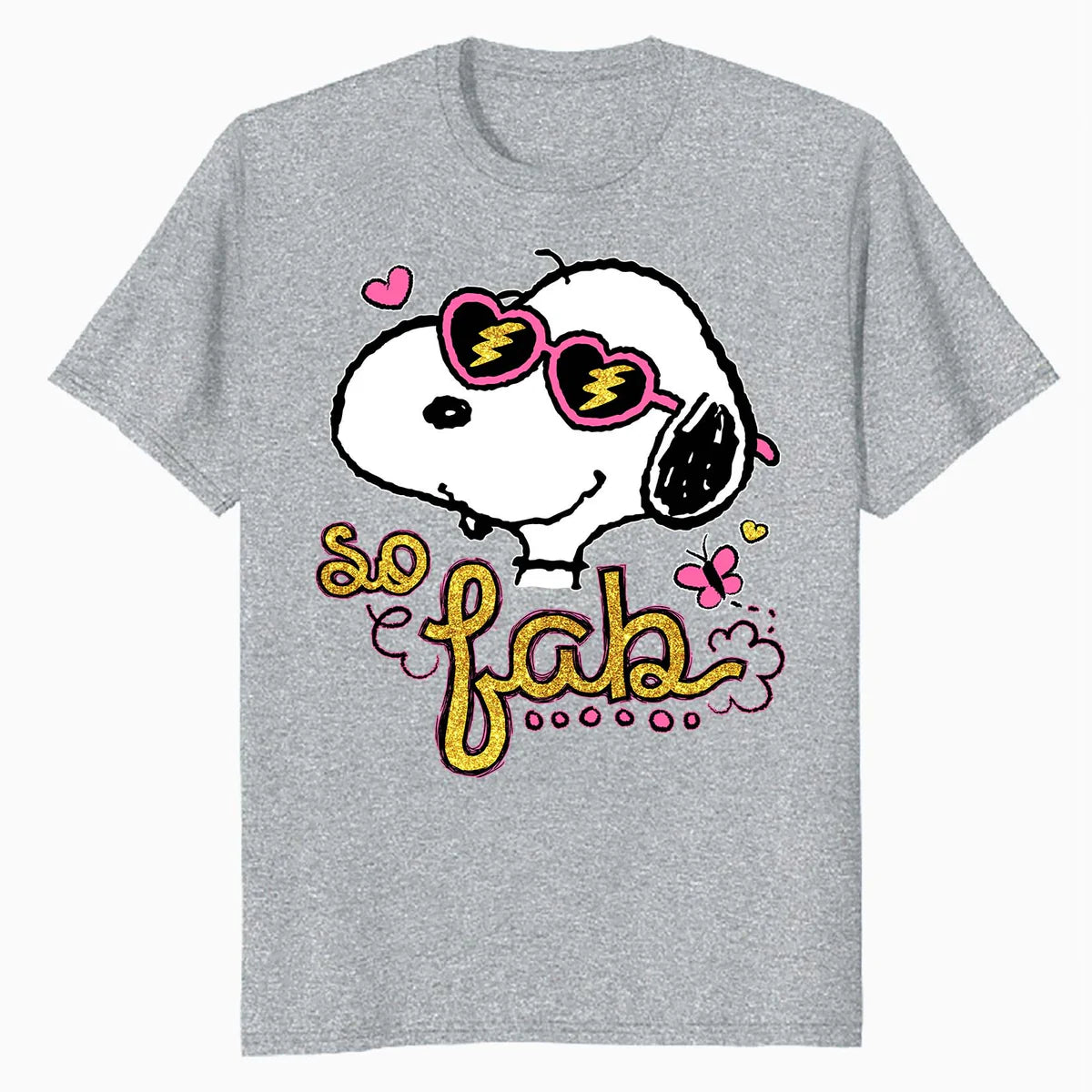 Peanuts Snoopy So Fab Heart Shades Vintage Classic Comic Official Men's T-Shirt