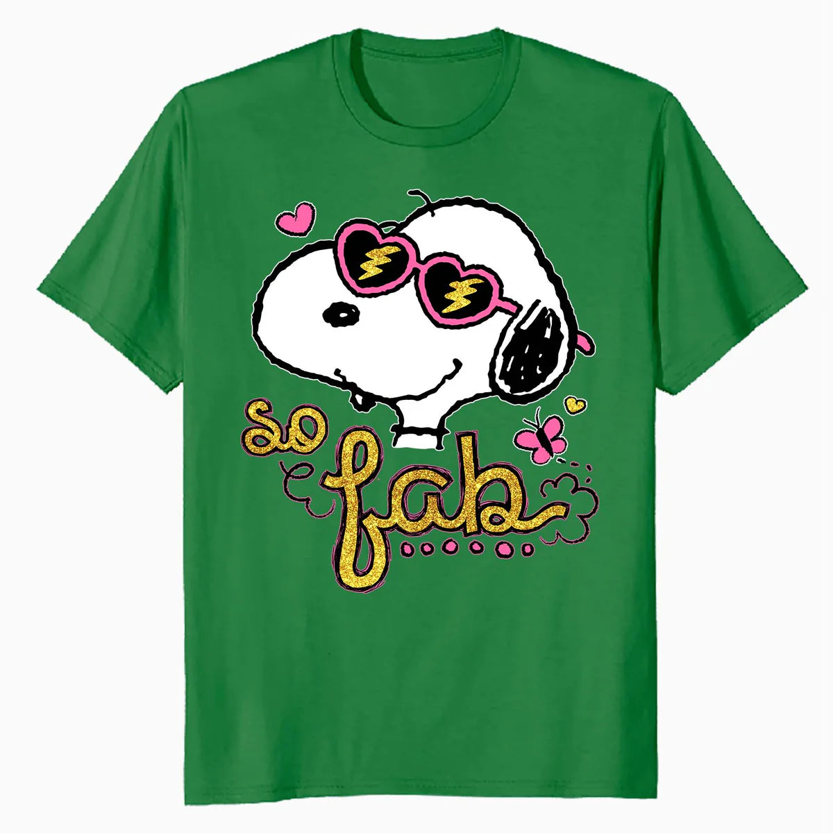 Peanuts Snoopy So Fab Heart Shades Vintage Classic Comic Official Men's T-Shirt