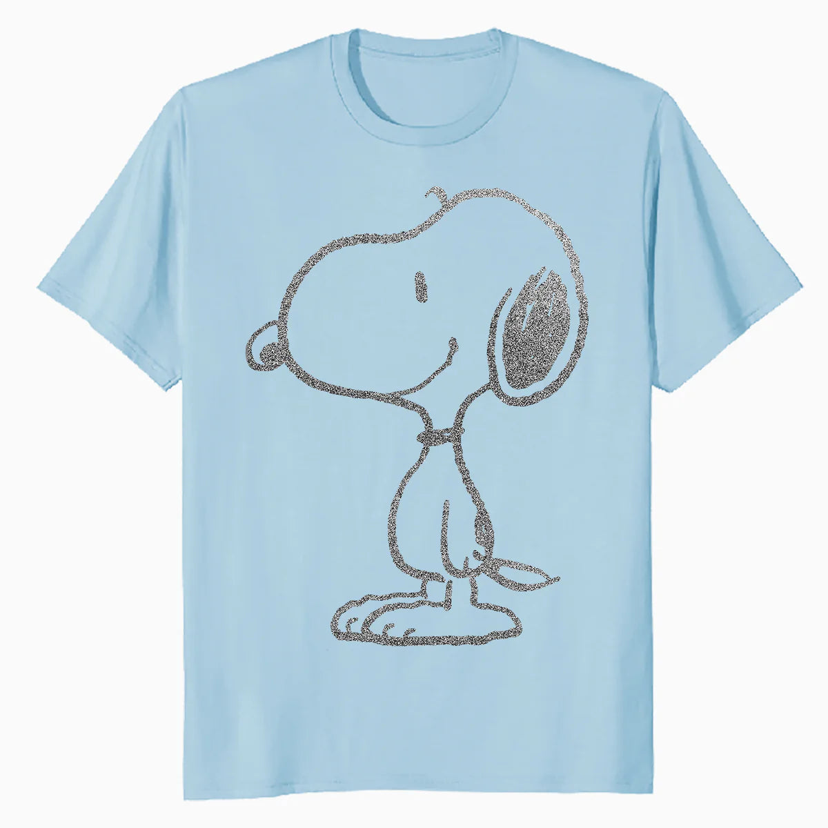 Peanuts Snoopy Stencil Grain Urban Street Art Retro 80s 90s Official Men's T-Shirt