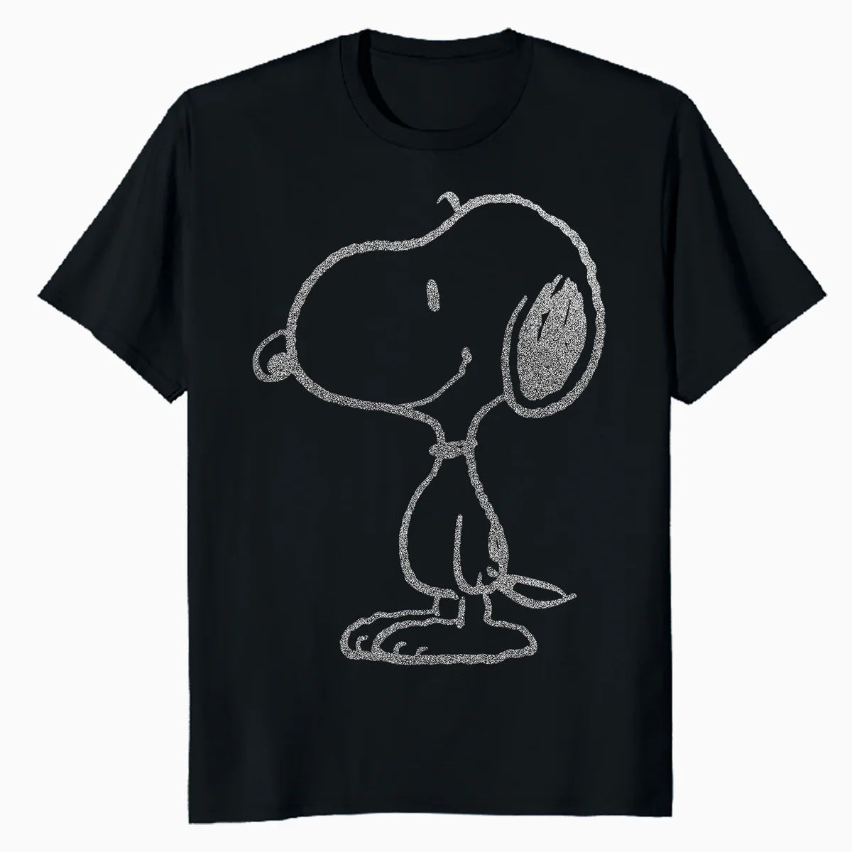 Peanuts Snoopy Stencil Grain Urban Street Art Retro 80s 90s Official Men's T-Shirt