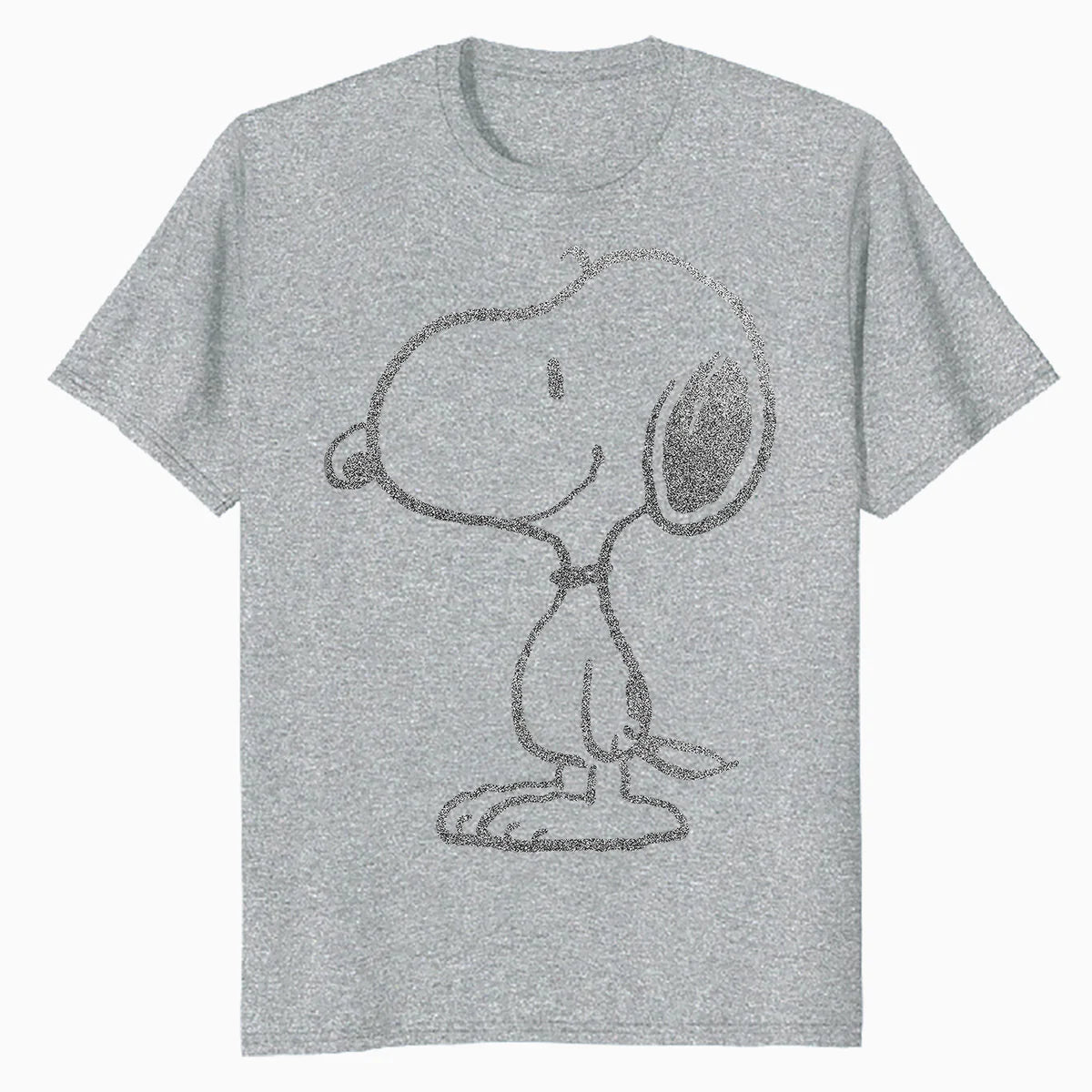 Peanuts Snoopy Stencil Grain Urban Street Art Retro 80s 90s Official Men's T-Shirt