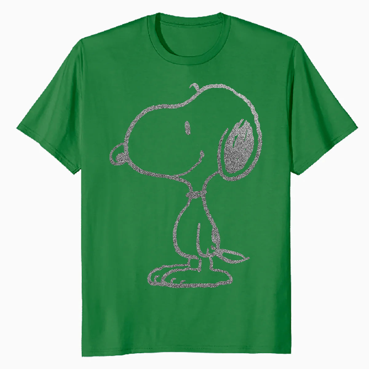 Peanuts Snoopy Stencil Grain Urban Street Art Retro 80s 90s Official Men's T-Shirt