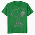 Peanuts Snoopy Stencil Grain Urban Street Art Retro 80s 90s Official Men's T-Shirt