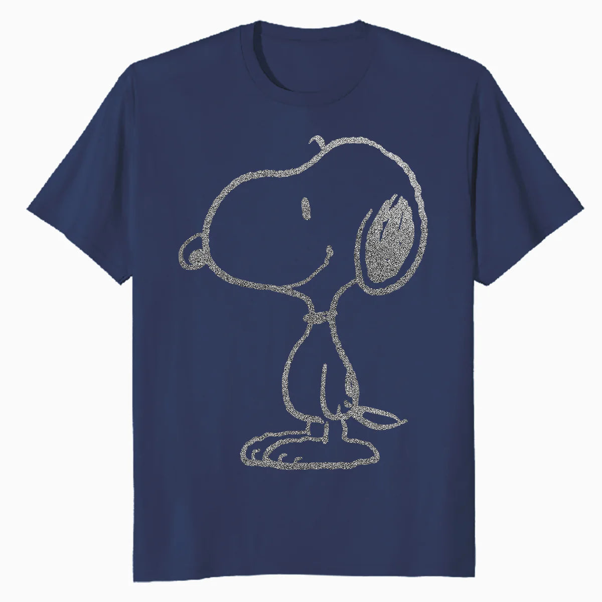 Peanuts Snoopy Stencil Grain Urban Street Art Retro 80s 90s Official Men's T-Shirt