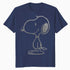 Peanuts Snoopy Stencil Grain Urban Street Art Retro 80s 90s Official Men's T-Shirt