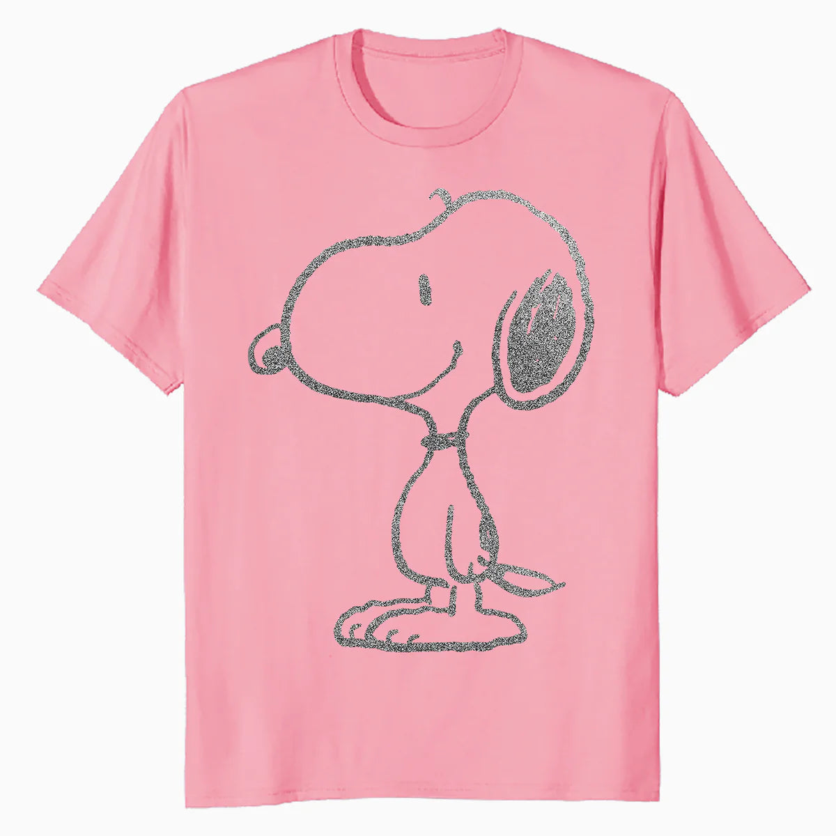Peanuts Snoopy Stencil Grain Urban Street Art Retro 80s 90s Official Men's T-Shirt