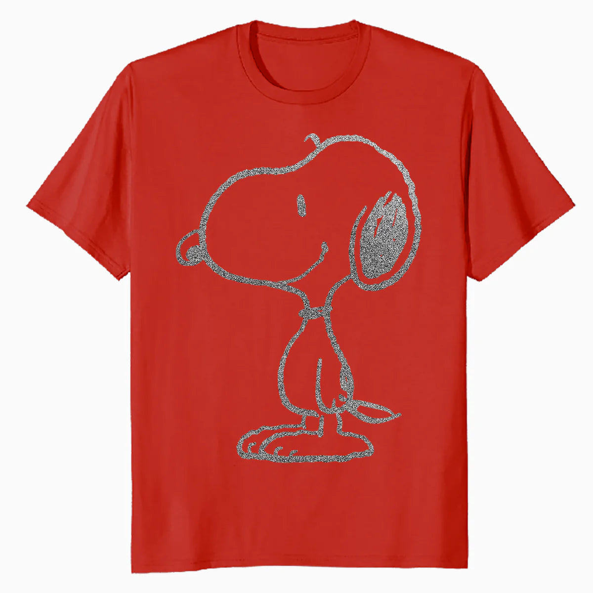 Peanuts Snoopy Stencil Grain Urban Street Art Retro 80s 90s Official Men's T-Shirt
