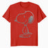 Peanuts Snoopy Stencil Grain Urban Street Art Retro 80s 90s Official Men's T-Shirt