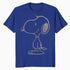 Peanuts Snoopy Stencil Grain Urban Street Art Retro 80s 90s Official Men's T-Shirt