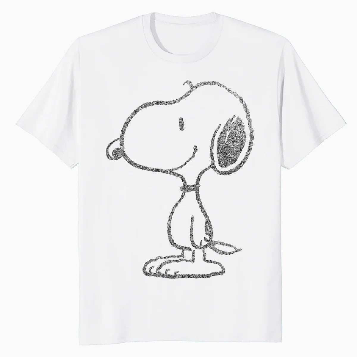 Peanuts Snoopy Stencil Grain Urban Street Art Retro 80s 90s Official Men's T-Shirt