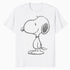 Peanuts Snoopy Stencil Grain Urban Street Art Retro 80s 90s Official Men's T-Shirt