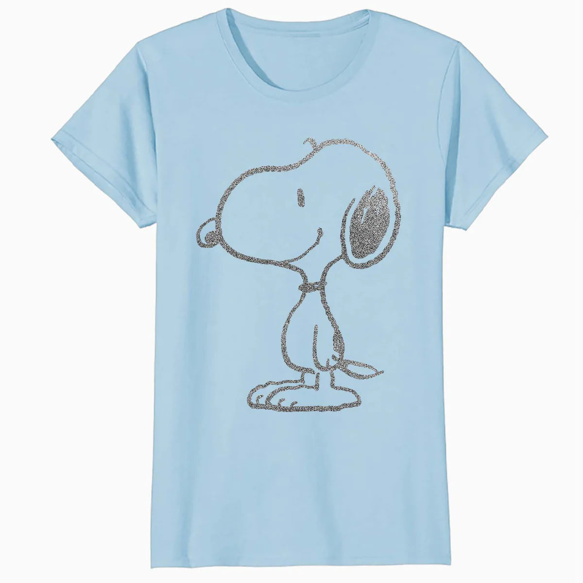 Peanuts Snoopy Stencil Grain Urban Street Art Retro 80s 90s Official Women's SKINNY FIT T-Shirt