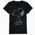 Peanuts Snoopy Stencil Grain Urban Street Art Retro 80s 90s Official Women's SKINNY FIT T-Shirt