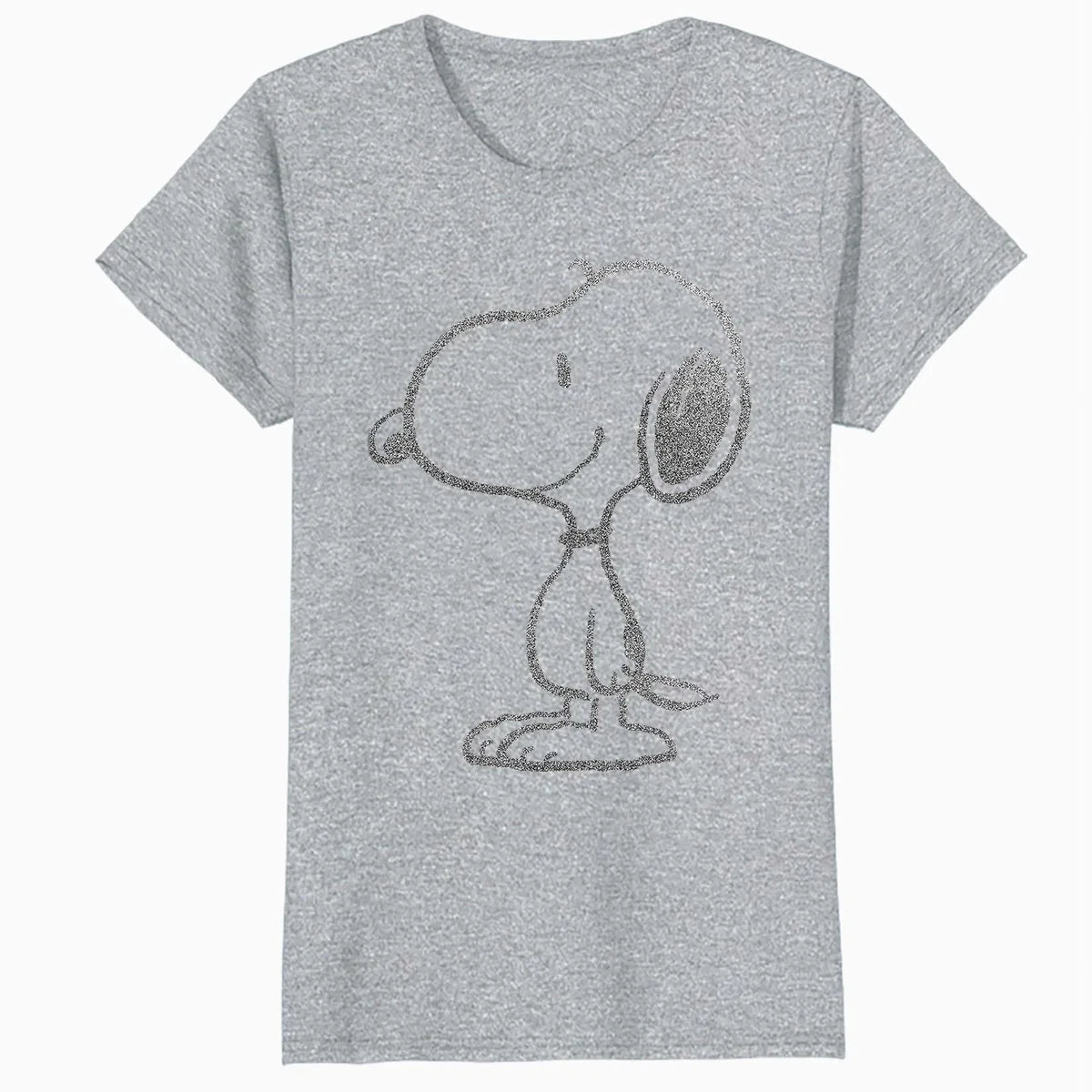 Peanuts Snoopy Stencil Grain Urban Street Art Retro 80s 90s Official Women's SKINNY FIT T-Shirt