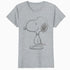 Peanuts Snoopy Stencil Grain Urban Street Art Retro 80s 90s Official Women's SKINNY FIT T-Shirt