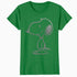 Peanuts Snoopy Stencil Grain Urban Street Art Retro 80s 90s Official Women's SKINNY FIT T-Shirt