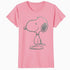 Peanuts Snoopy Stencil Grain Urban Street Art Retro 80s 90s Official Women's SKINNY FIT T-Shirt