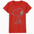 Peanuts Snoopy Stencil Grain Urban Street Art Retro 80s 90s Official Women's SKINNY FIT T-Shirt