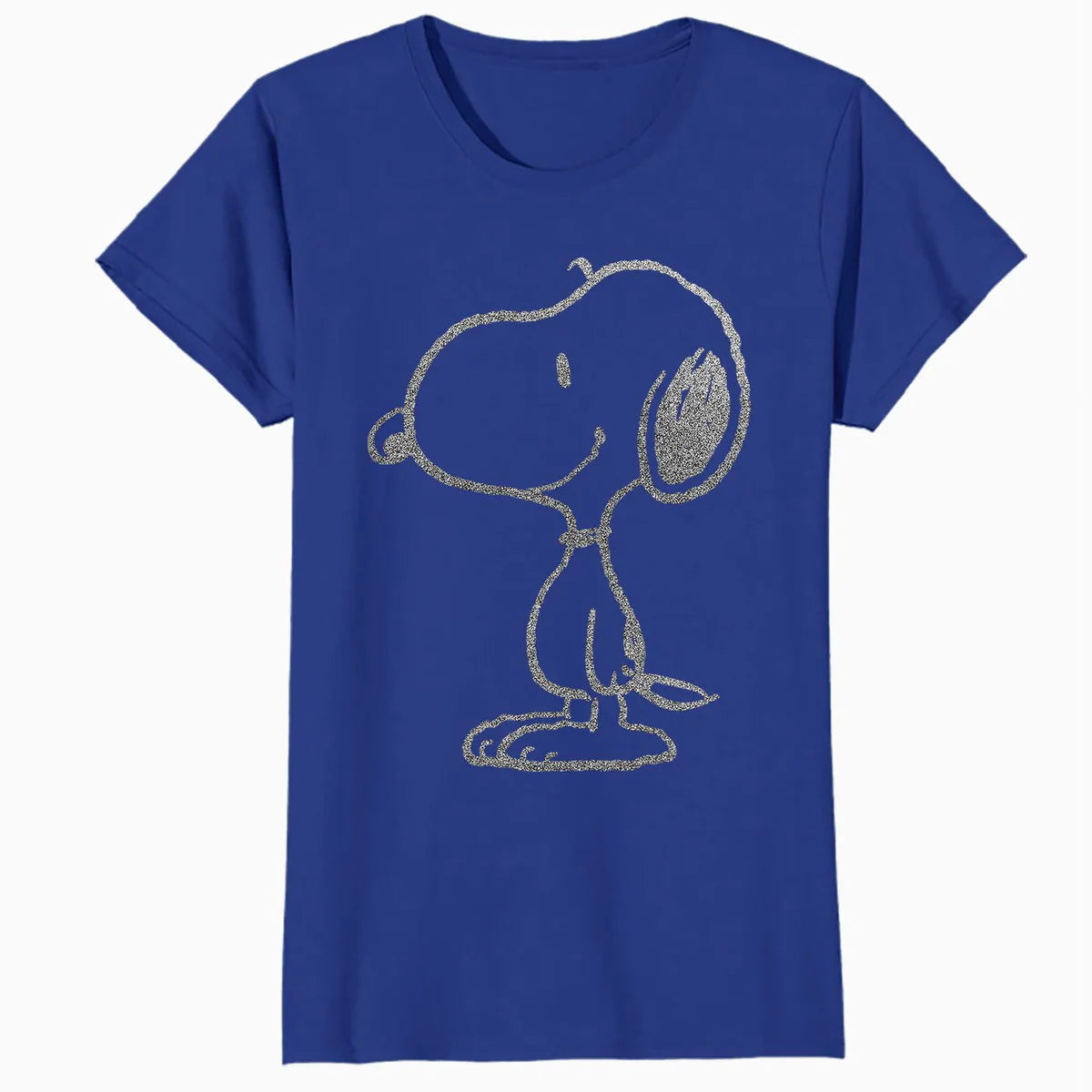 Peanuts Snoopy Stencil Grain Urban Street Art Retro 80s 90s Official Women's SKINNY FIT T-Shirt