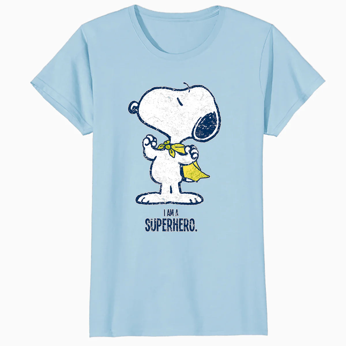 Peanuts Snoopy Super Superhero Vintage Classic 80s 90s Comic Official Women's SKINNY FIT T-Shirt