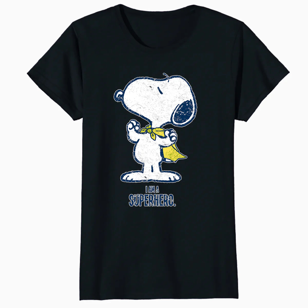 Peanuts Snoopy Super Superhero Vintage Classic 80s 90s Comic Official Women's SKINNY FIT T-Shirt