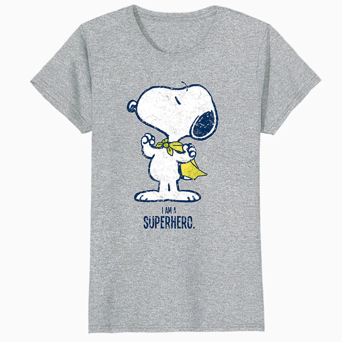 Peanuts Snoopy Super Superhero Vintage Classic 80s 90s Comic Official Women's SKINNY FIT T-Shirt
