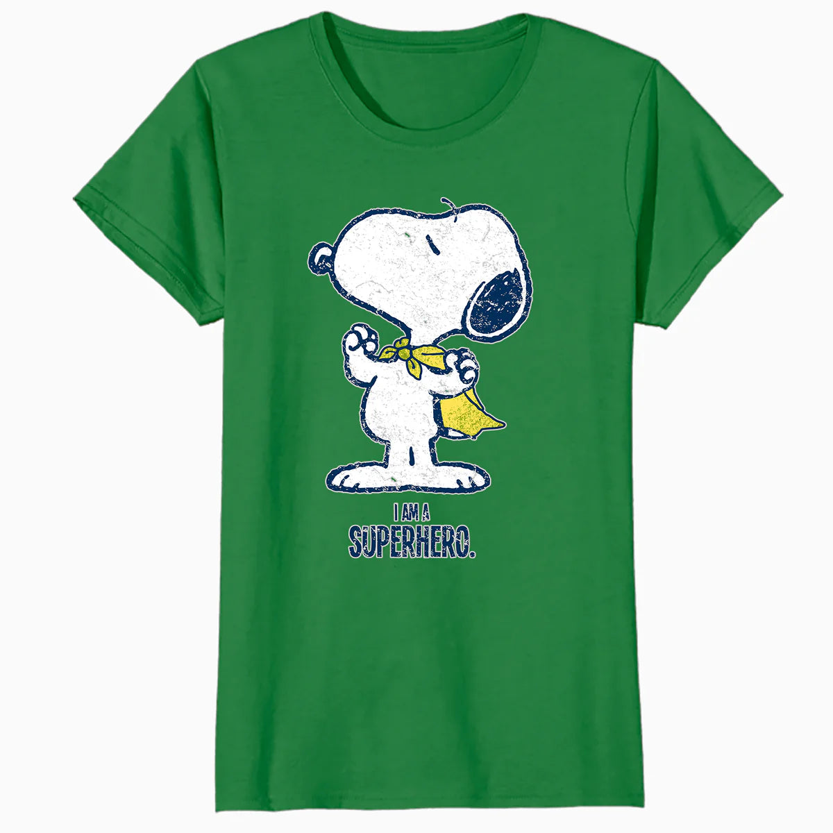 Peanuts Snoopy Super Superhero Vintage Classic 80s 90s Comic Official Women's SKINNY FIT T-Shirt