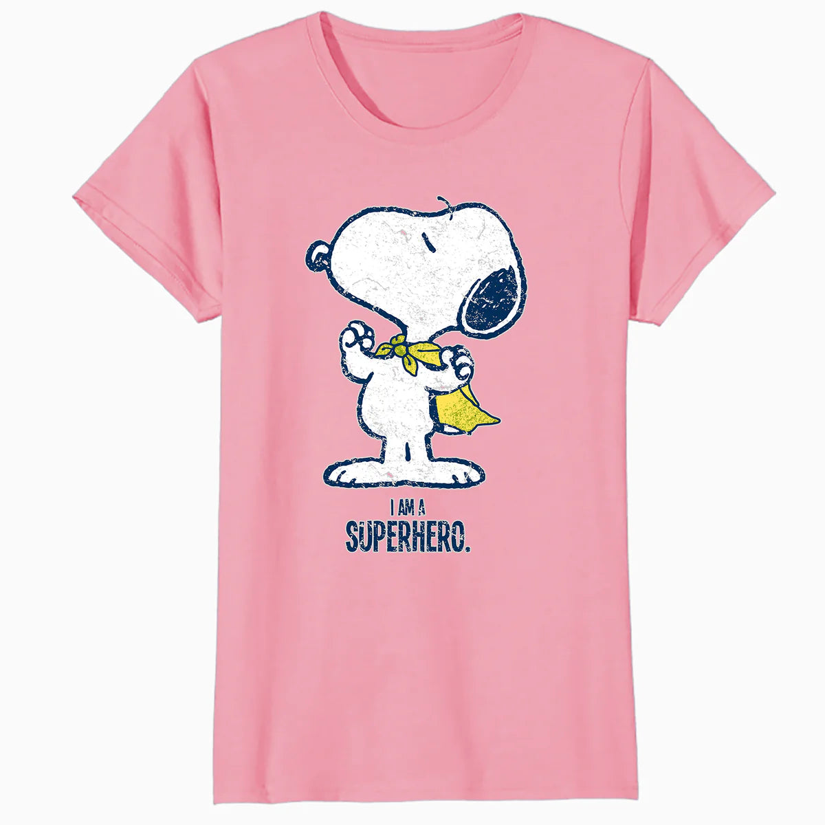 Peanuts Snoopy Super Superhero Vintage Classic 80s 90s Comic Official Women's SKINNY FIT T-Shirt