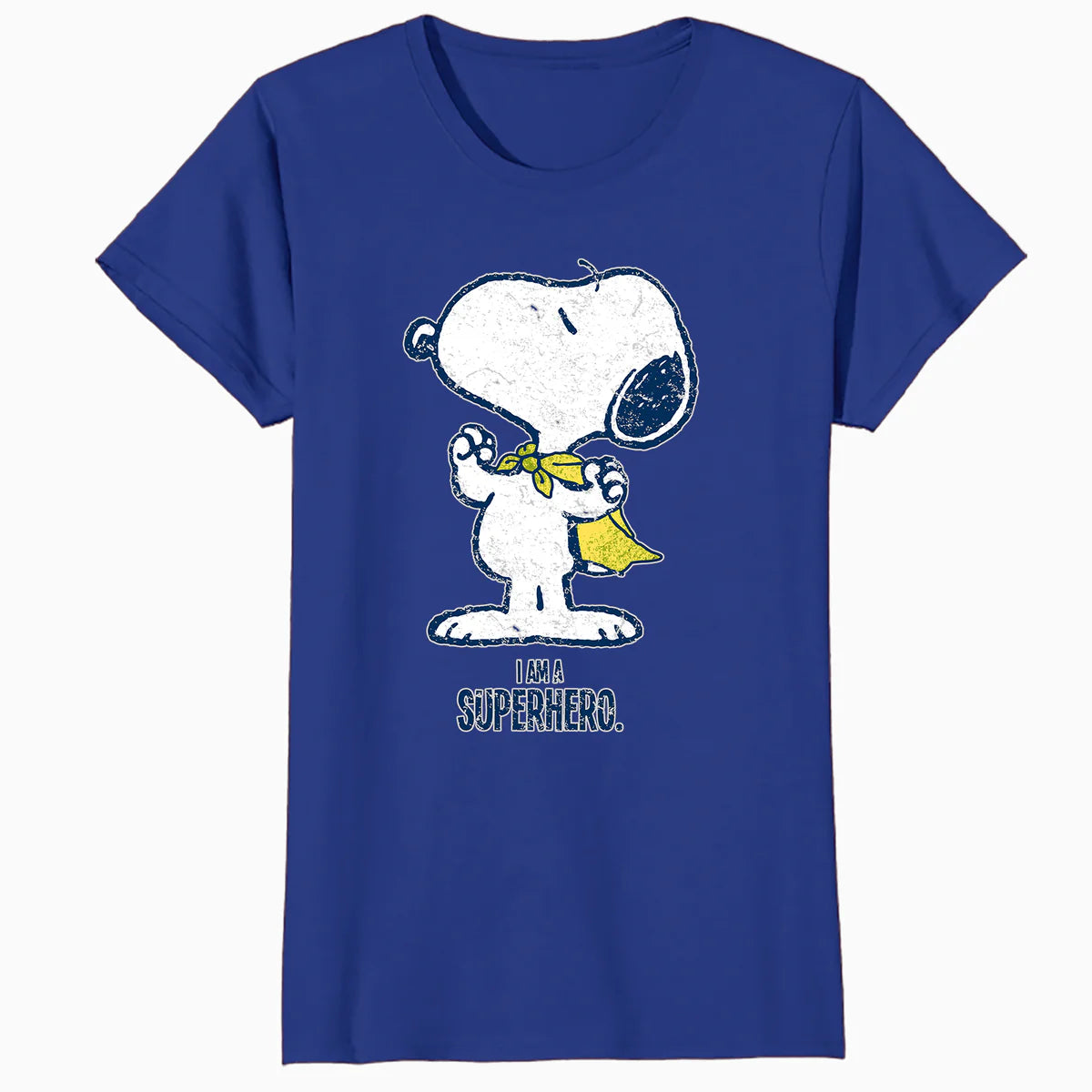 Peanuts Snoopy Super Superhero Vintage Classic 80s 90s Comic Official Women's SKINNY FIT T-Shirt