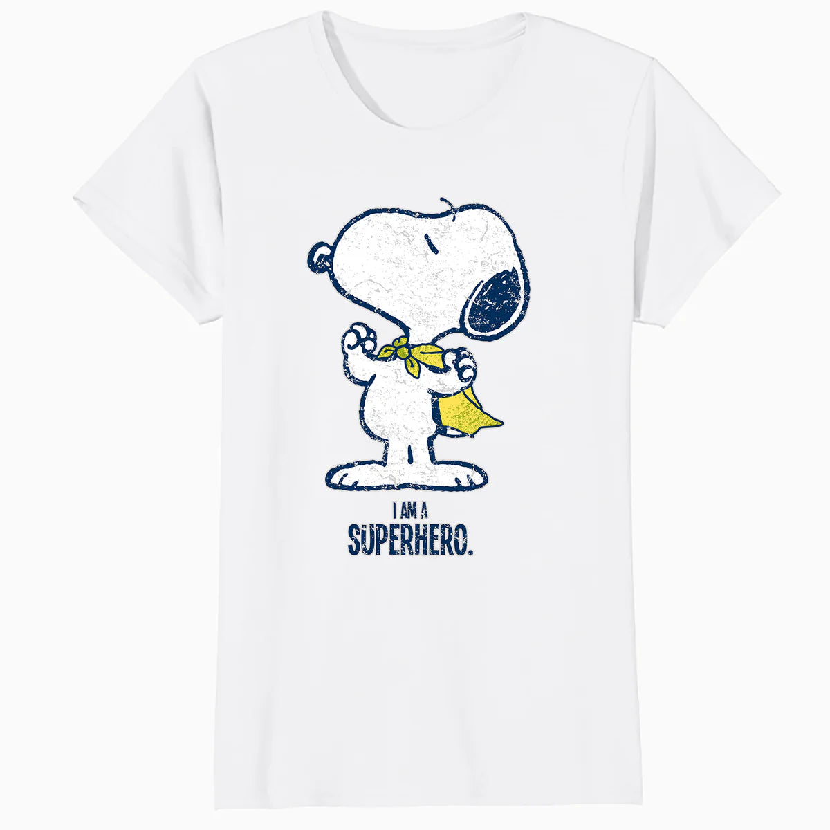 Peanuts Snoopy Super Superhero Vintage Classic 80s 90s Comic Official Women's SKINNY FIT T-Shirt
