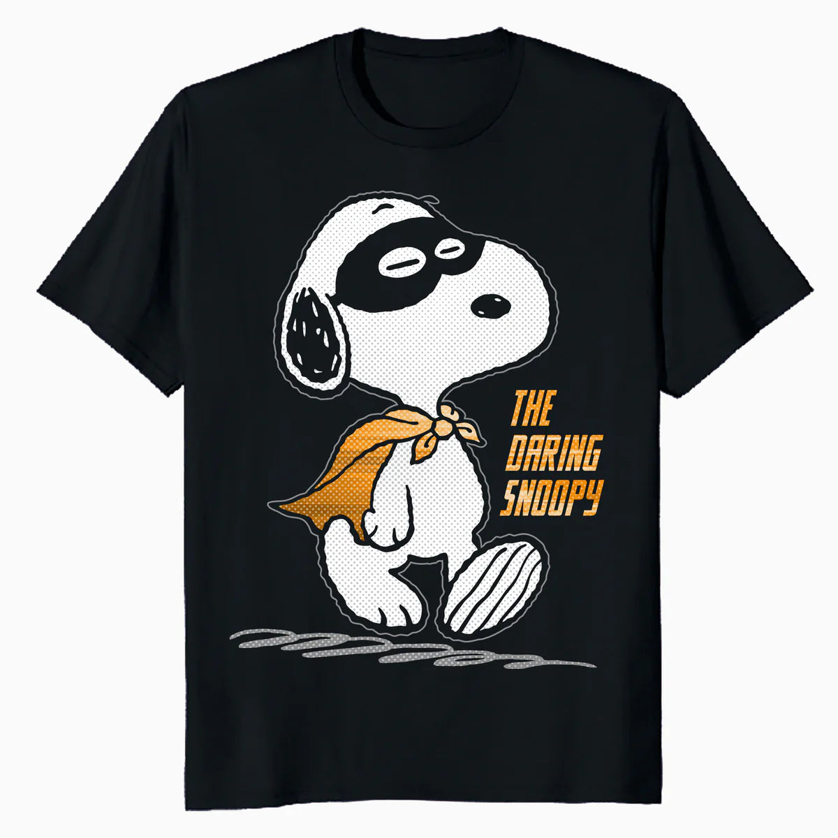 Peanuts Snoopy The Daring Superhero Retro 80s 90s Cartoon Official Men's T-Shirt